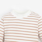 Лонгслив Крошка Я BASIC LINE, рост 80-86 см, полоска бежевая - Фото 4