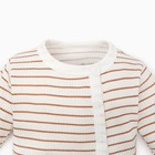 Комбинезон Крошка Я, BASIC LINE, рост 80-86 см, полоска бежевая - фото 112479080