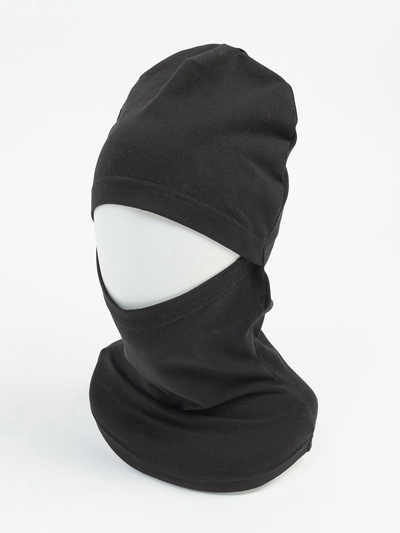Балаклава кулирная гладь, чёрная