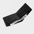 Бумажник из искусственной кожи «President», 12 x 10 см, чёрный - фото 6731785