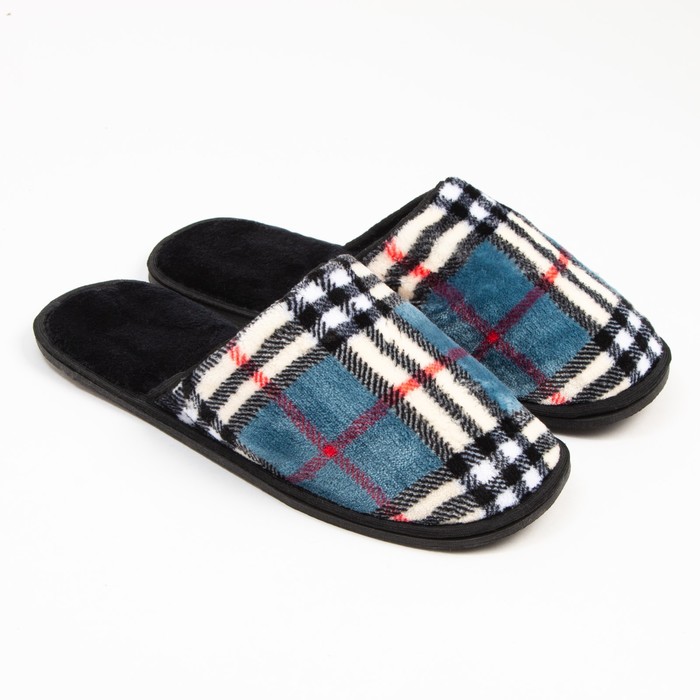 Тапочки мужские, цвет синий, размер 44 - Фото 1