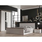 Спальня «Валенсия» шкаф, кровать 160×200, комод, тумбы 2 шт, зеркало, Белый/Орех - Фото 1