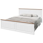 Кровать «Валенсия», 1600 × 2000 мм, цвет белый / орех - Фото 1