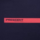 Футболка President, S, синий, 100% хлопок, кул.гладь 150 г/м2 - Фото 3