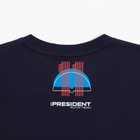 Футболка President Спорт.Хоккей, М, синий, 100% хлопок, кул.гладь 150 г/м2 - Фото 6