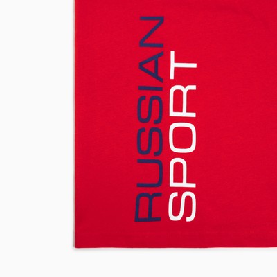 Лонгслив President Russian Sport, L, красный, 100% хлопок, кул.гладь 150 г/м2