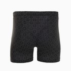 Трусы мужские свободные с пуговицей, цвет чёрный/ромбы, размер 56 - фото 46438431