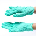 Перчатки Benovy нитриловые медицинские зеленые  S 3,8 гр  50 пар/уп - Фото 2