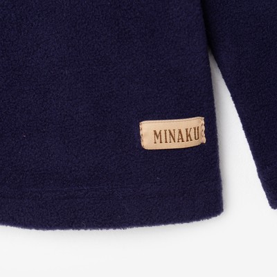 Толстовка детская флисовая MINAKU, тёмно-синяя, рост 92-98 см
