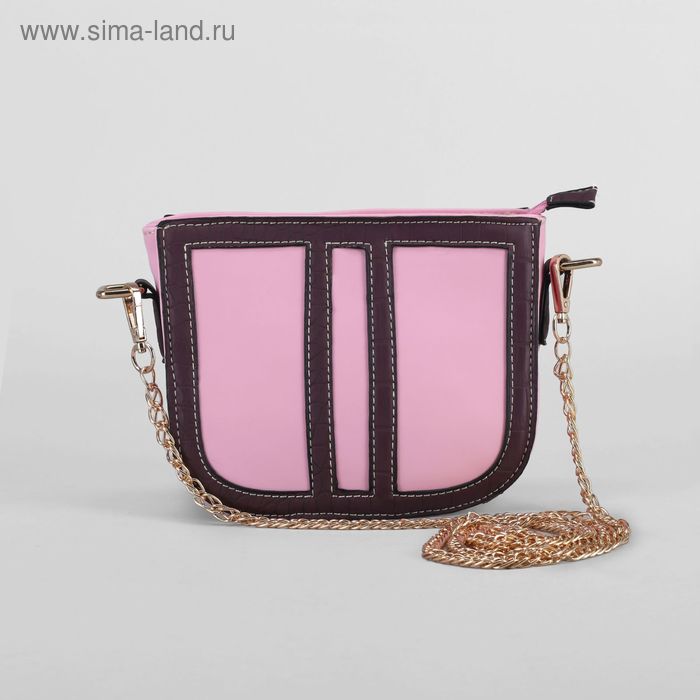 Сумка женская Мilady 1 отдел, наружный карман, цепочка, цвет розовый - Фото 1