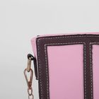 Сумка женская Мilady 1 отдел, наружный карман, цепочка, цвет розовый - Фото 4