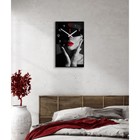 Часы-картина настенные, интерьерные "Девушка", плавный ход, 57 х 35 х 4 см - фото 10068441