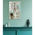 Часы-картина настенные, интерьерные "Париж", плавный ход, 57 х 35 х 4 см - Фото 2