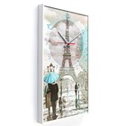 Часы-картина настенные, интерьерные "Париж", плавный ход, 57 х 35 х 4 см - фото 7512499