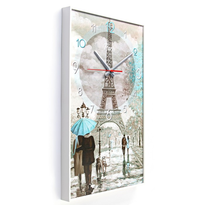 Часы-картина настенные, интерьерные "Париж", плавный ход, 57 х 35 х 4 см - фото 1904652890