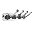 Вешалка ТУНДРА TVF002, металлическая, четырехрожковая, цвет хром - Фото 5