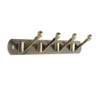Вешалка ТУНДРА TVF002, металлическая, четырехрожковая, цвет бронза - Фото 2