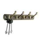 Вешалка ТУНДРА TVF002, металлическая, четырехрожковая, цвет бронза - Фото 3