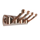 Вешалка ТУНДРА TVF002, металлическая, четырехрожковая, цвет медь - Фото 4