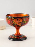 Конфетница на ножке «Сласть», 14.5×15 см, дерево, хохлома - Фото 2