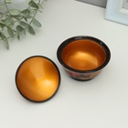 Солонка с крышкой «Ягодка», 9×6.5 см, хохлома, дерево - Фото 4