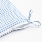 Подушка на стул Этель "Клеточка" 40х40 см, цв. синий, 100% полиэстер 7810960