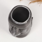 Декоративное кашпо для цветов «Истукан моаи», 100 мл, h=11 см, гипс, серое - Фото 5