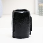 Кашпо - органайзер "Истукан моаи со слезой крупный" черный, серебро, 11см - Фото 4