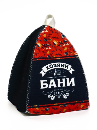 Шапка для бани и сауны «Хозяин бани», полиэфир
