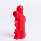 Свеча фигурная в подарочной коробке "Влюбленные", 12 см, красная - Фото 5
