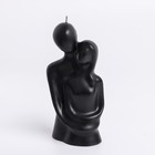 Свеча фигурная в подарочной коробке "Влюбленные", 12 см, черная - Фото 4