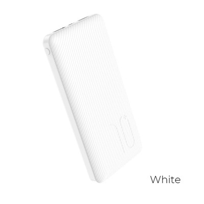 Внешний аккумулятор Borofone BT28, 10000 мАч, 2хUSB, 2 А, белый