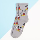 Носки Микки Маус, 27-29 см, серый - фото 21870992
