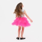 Платье для девочки с пайетками KAFTAN, размер 28 (86-92), цвет ярко-розовый - Фото 6