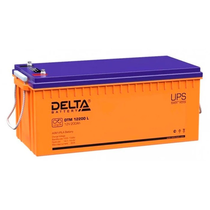 Батарея для ИБП Delta DTM 12200 L, 12 В, 200 Ач - Фото 1