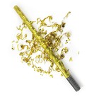 Пневмохлопушка «Голография», золотой серпантин, 80 см - Фото 2