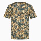 Футболка мужская, цвет песочный/пиксель, размер 50 - фото 21871054