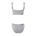 Комплект женский (топ, трусы), цвет серый МИКС, размер 44-46 7884075