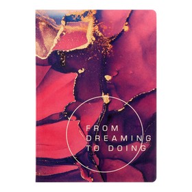 

Записная книжка А5, 80 листов в точку/линейку Dream book № 1, интегральная обложка, искусственная кожа, блок 70 г/м2