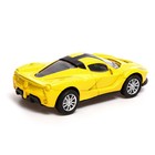 Машина металлическая «Спорт», инерционная, масштаб 1:43, цвет жёлтый - фото 3221311