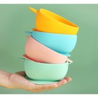 Тарелка детская на присоске, силиконовая, цвет бирюзовый, р-р: 12×15×5.5 см - Фото 7