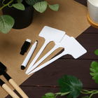 Таблички садовые, для маркировки растений, 15 см, набор 10 шт., маркер, пластик, белые, Greengo - Фото 5