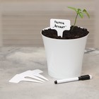 Таблички садовые, для маркировки растений, 15 см, набор 10 шт., маркер, пластик, белые, Greengo - Фото 7