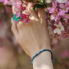 Браслет кубик «Гематит», цвет синий, 17 размер + 5 см удлинитель - фото 24368787