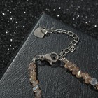 Бусы крошка 4мм "Хрусталь", цвет чёрный, 40см + 5см удлинитель - фото 24425426