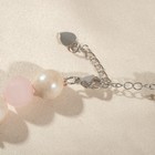Бусы шар №10 «МИКС камней» (жемчуг, кварц розовый), 46 см + 5 см удлинитель - Фото 3