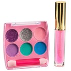 Набор косметики, блеск 8 мл, тени 6 цветов, аромат клубники "Блум", WINX - фото 24447042