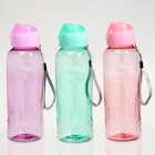 Бутылка для воды «Лагуна», 650 мл, 4.7×22.5×7 см, цвет МИКС - Фото 2