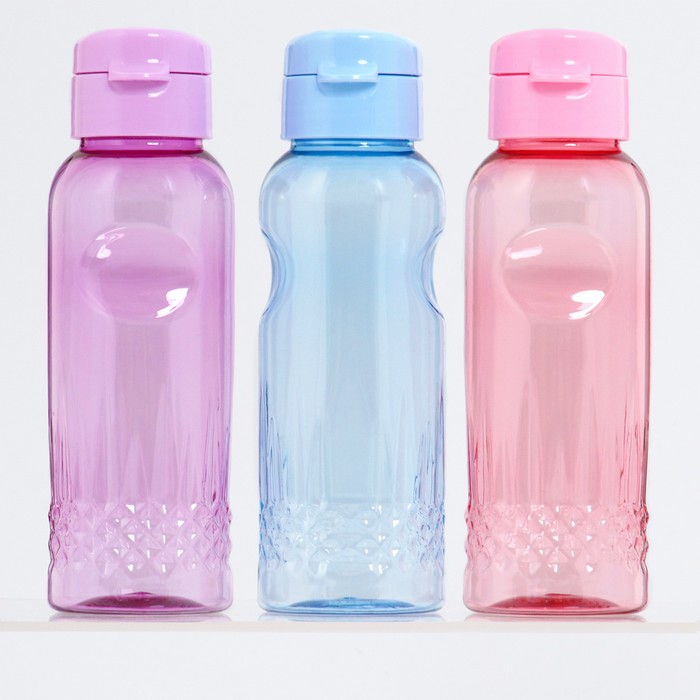 Бутылка для воды, 650 мл, "Флорес", 4.7 х 22 х 7 см, микс - Фото 1