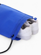 Мешок для обуви на шнурке, синий - Фото 3